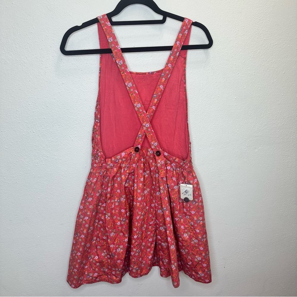 NWT $128 Free People  Petunia Mini Fit-&-Flare Dress Poppy Combo Size Medium - Picture 7 of 12